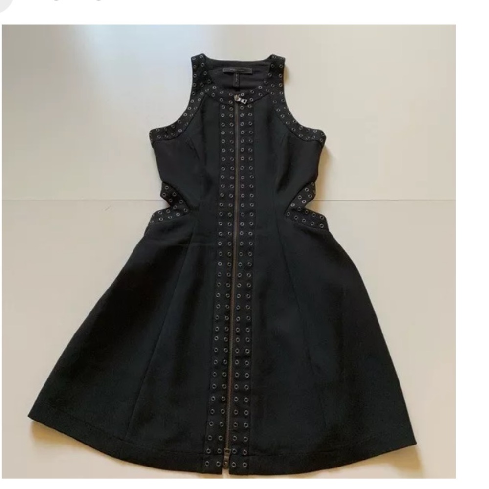 Bcbgmaxazria black jenn fit flare dress - Picture 2 of 5